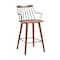 Armen Living Micah Walnut and Metal Modern 26" Counter Height Bar Stool LCMIBAWA26 - alternate 1